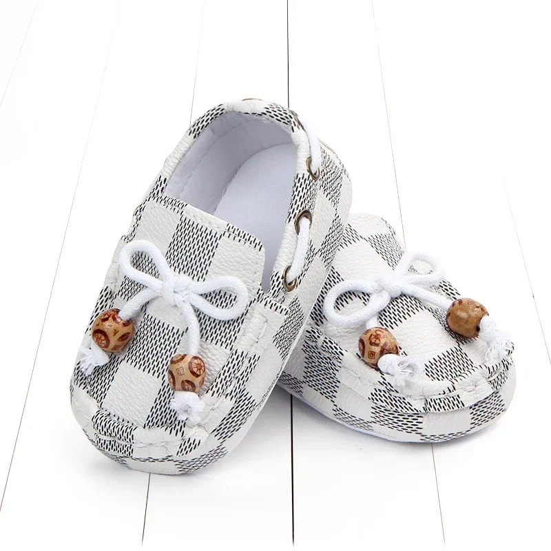 Non-slip Soft Leather First Walkers 2024 Toddler Shoes for Baby Boys Girls Newborn Casual Canvas Sneakers Crib Shoes