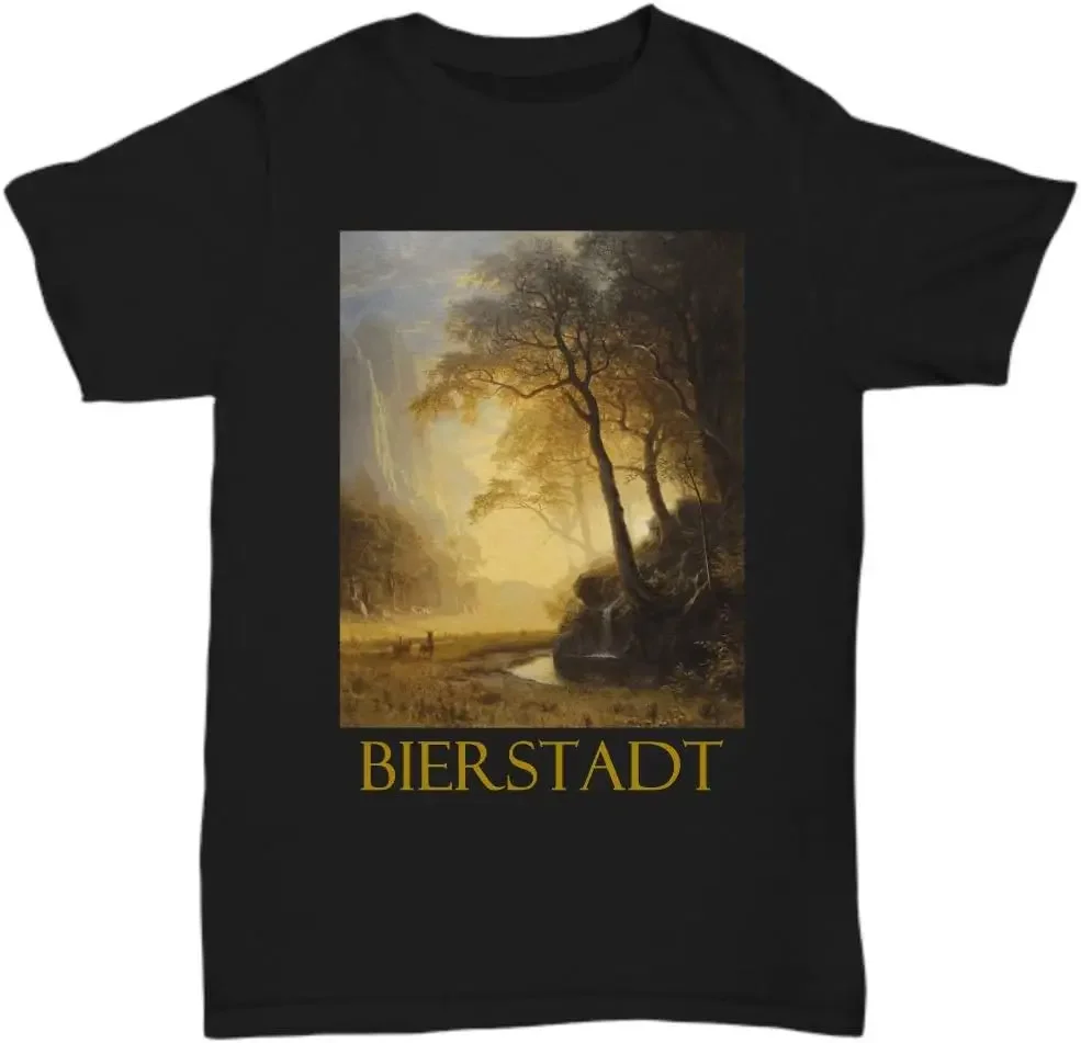 Hetch Hetchy (1875) by Albert Bierstadt - Tees Y2K tops Unisex Summer Short Sleeve