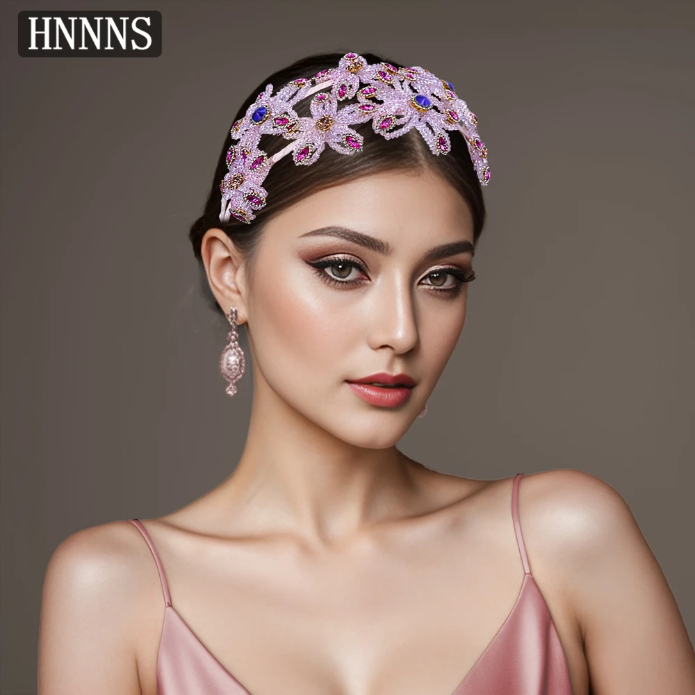 TOPQUEEN الفاخرة الزفاف الزفاف المياه الماس الشعر هوب اليدوية حبة النسيج النساء مأدبة رائعة إكسسوارات الشعر YXA166