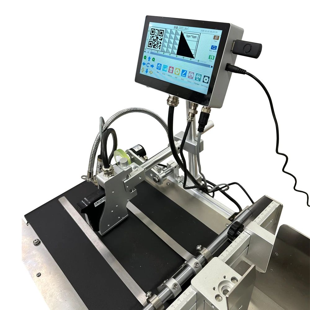 INCODE V7 Series Automatic Thermal Inkjet Flatbed Printer with Fast Dry Ink for Expiry Date Coding on Clothes Labels