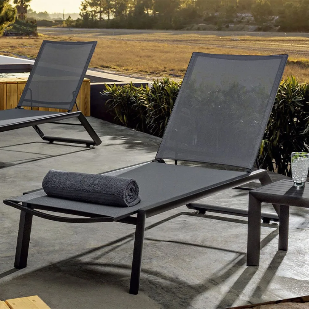 Custom Outdoor Hot Spring Beach Loungers Resort Leisure Loungers Outdoor Teslin Pool Loungers