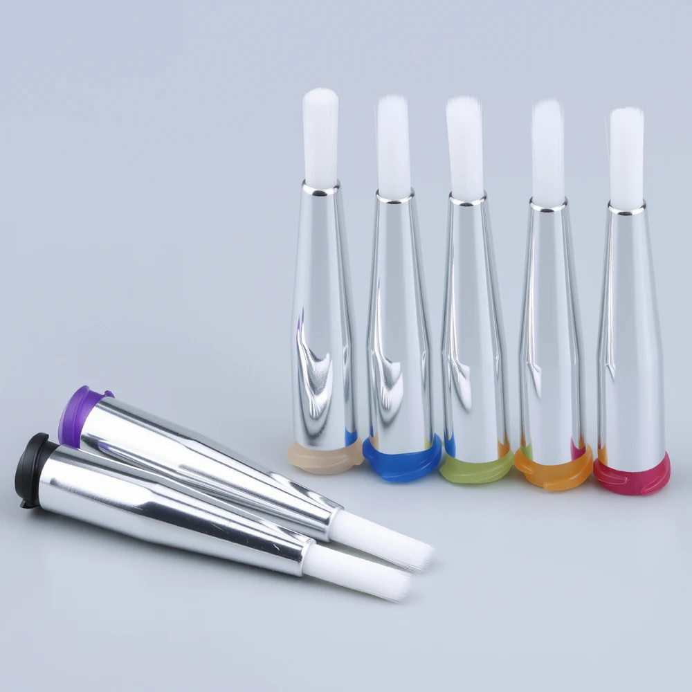 5pcs 3mm Brush Tip Dispensing Needles Round Mouth Soft Brush Needle Industrial Glue Applicator Nozzles for Glue Dispensing