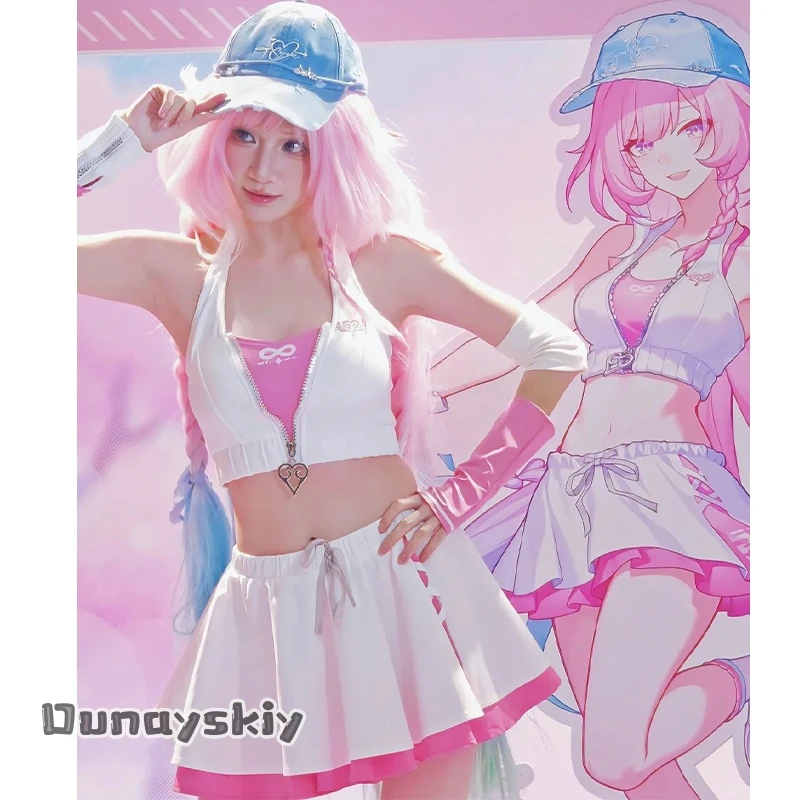 

Yumekiri @ Yrene розовый милый повседневный костюм для косплея игра Honkai: Star Rail спортивный стиль униформа для девочек на тему Хэллоуина платье