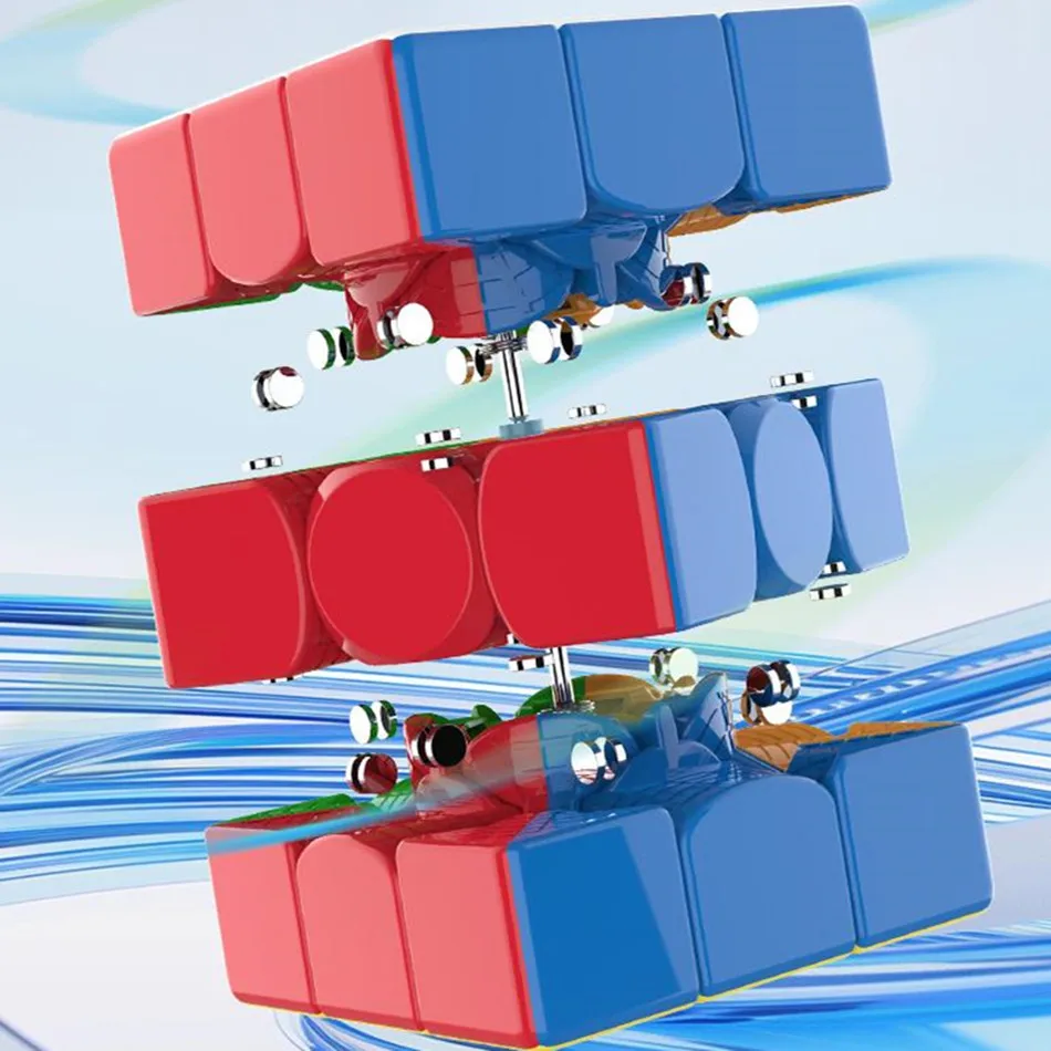 ألعاب الألغاز المغناطيسية السحرية الصغيرة من Yuxin للأطفال ، لغز Cubo الاحترافي السريع ، V2 M ، سحر uvo ، هدية للأطفال ، 3x3