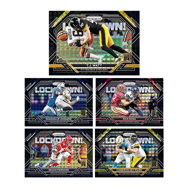 

Diy Homemade Panini Rugby Star Card Tj Watt Shaquille Leonard Nick Bosa Micah Parsons Character Collection Card Toys Gift