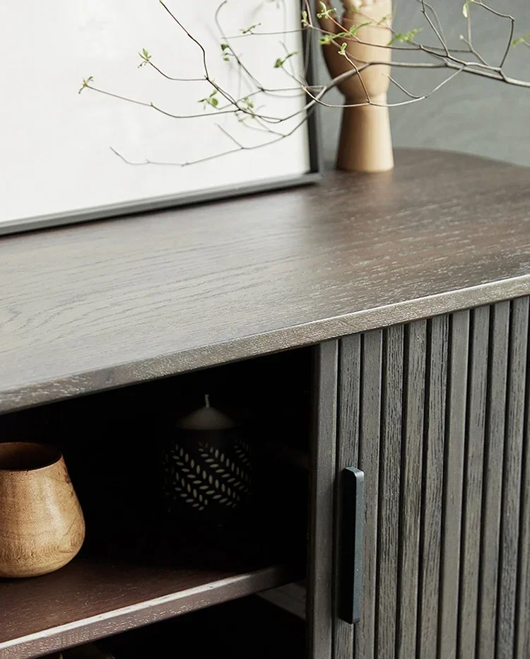 N الشمال العتيقة مصراع الباب خشب متين تلفزيون إضاءة الخزانة الفاخرة الحديثة غرفة المعيشة شقة صغيرة فيلم وخزانة التلفزيون #5