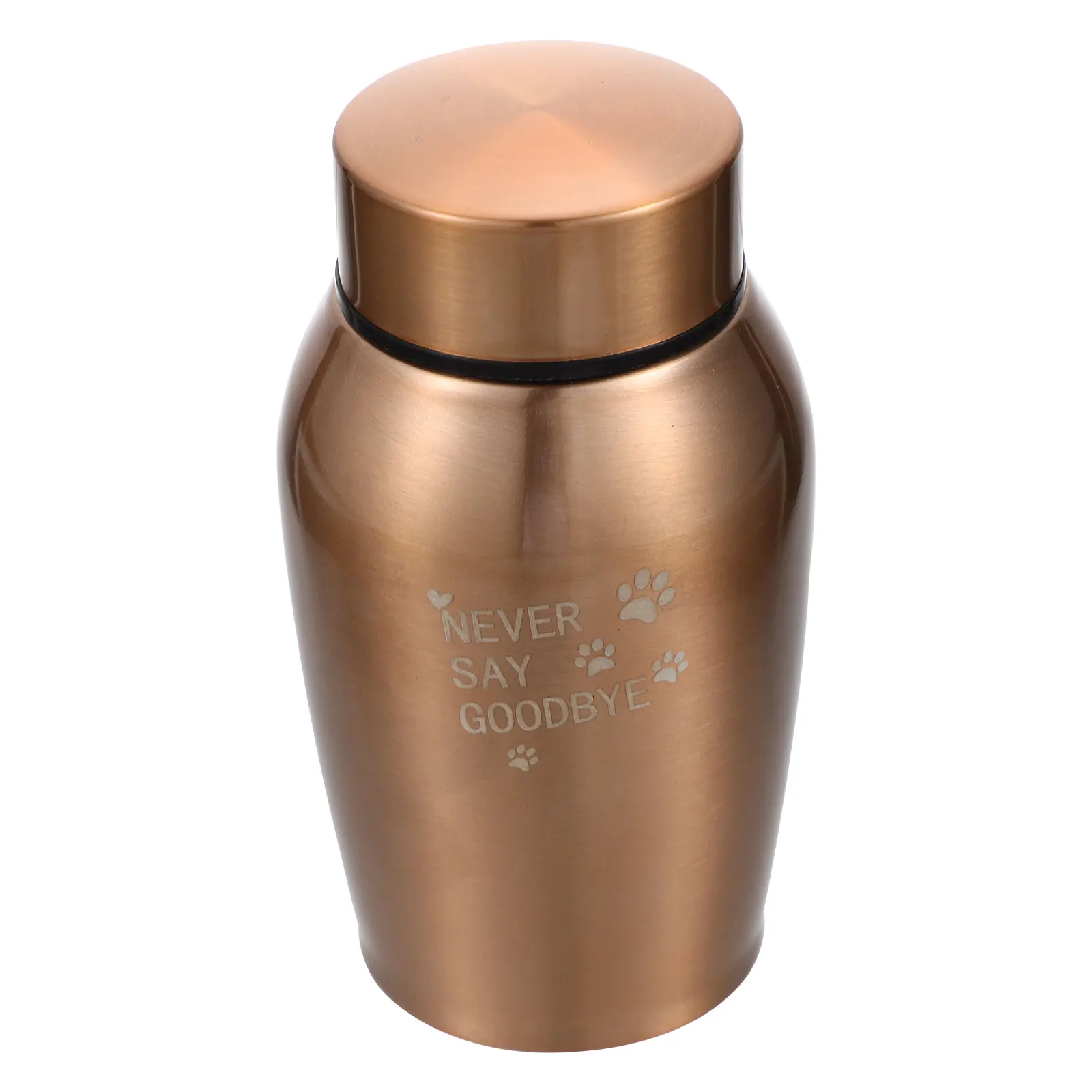 

Metal Ashes Urns for Dogs Small Size Golden Stainless Steel Cremation Products Funeral Keepsake Gifts Pet Supplies Corrosion