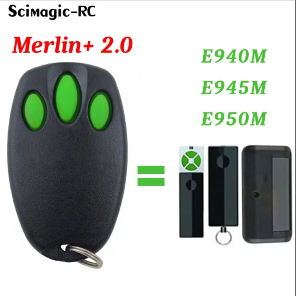 1/2/3PCS Merlin 2.0 Garage Gate Remote Control Duplicator E945 E945M E950M E943M For ST50EVOB ST50EVO MT100EVO MT60EVO Opener