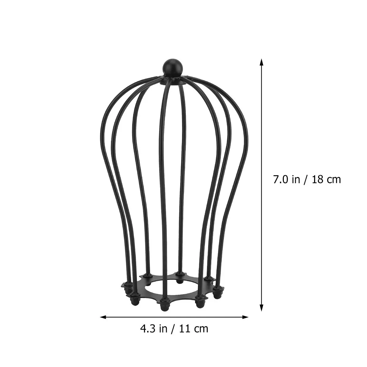1 قطعة غطاء الثريا الأسود الرجعية خمر النمط الأمريكي سلك الحديد قوي غطاء خفيف ديكور المنزل الطرف #3
