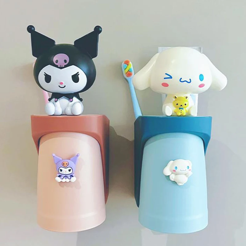 Kawaii Sanrio Cinnamoroll Anime Mouthwash Cup Cute Kuromi Pochacco Badbadtz Maru Sweet Simplicity Toothbrush Cup Gifts for Girls