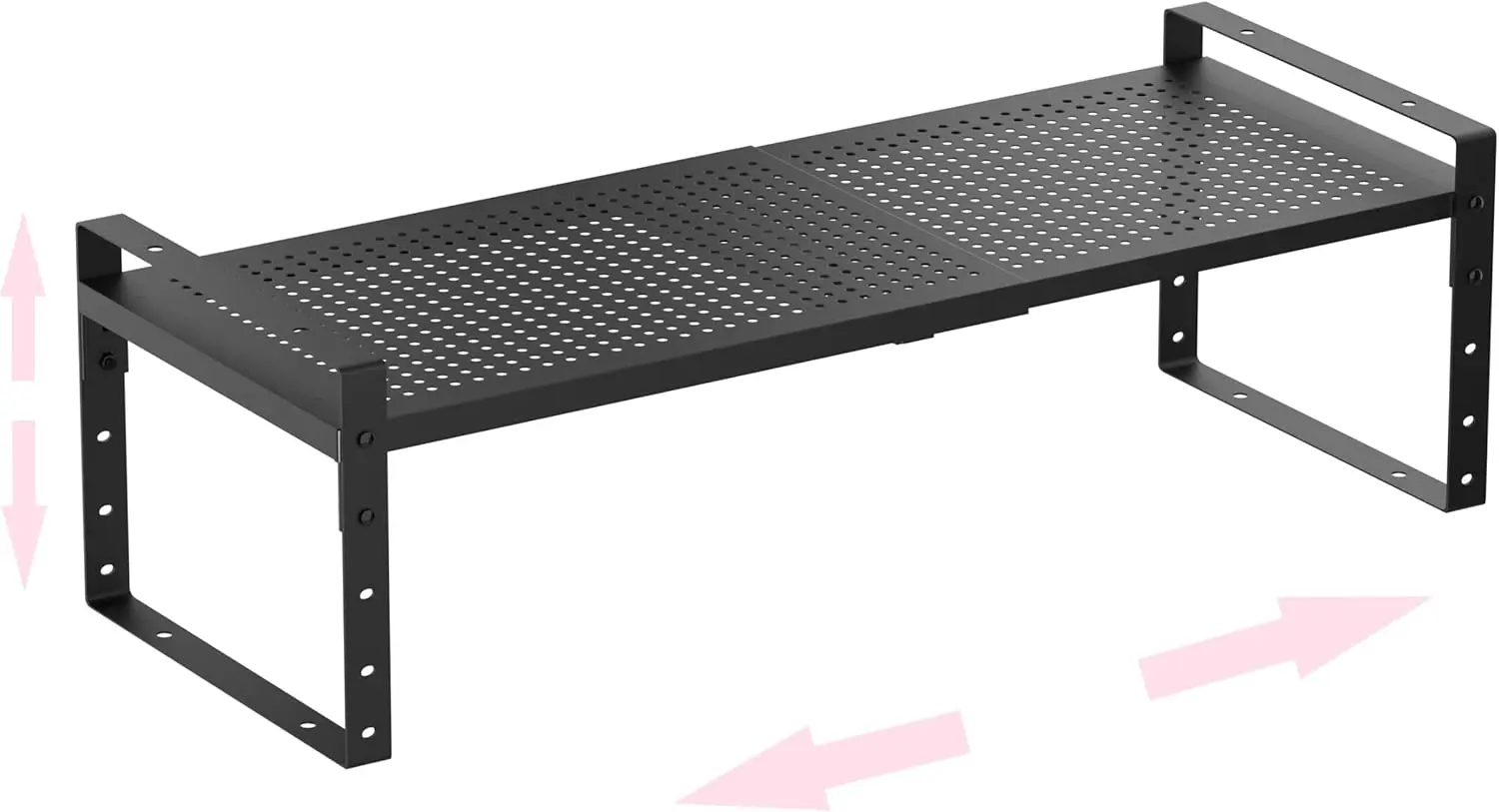 

Металлическая полка для обуви, компактная конструкция для прихожей, шкафа, ванной комнаты — прочная, черная, средняя, 1 шт.