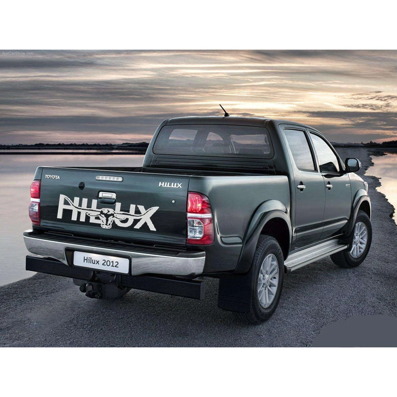 car stickers Trunk bezel vinyl car wrap number decals sticker on car fit for toyota HILUX 2015 2016 2017 2018 2019