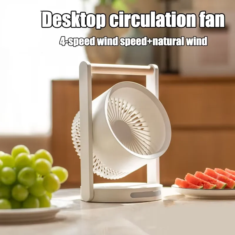 Compact LED Night Light Fan - Portable USB Mini Fan with Big Airflow for Bedroom, Home & Travel