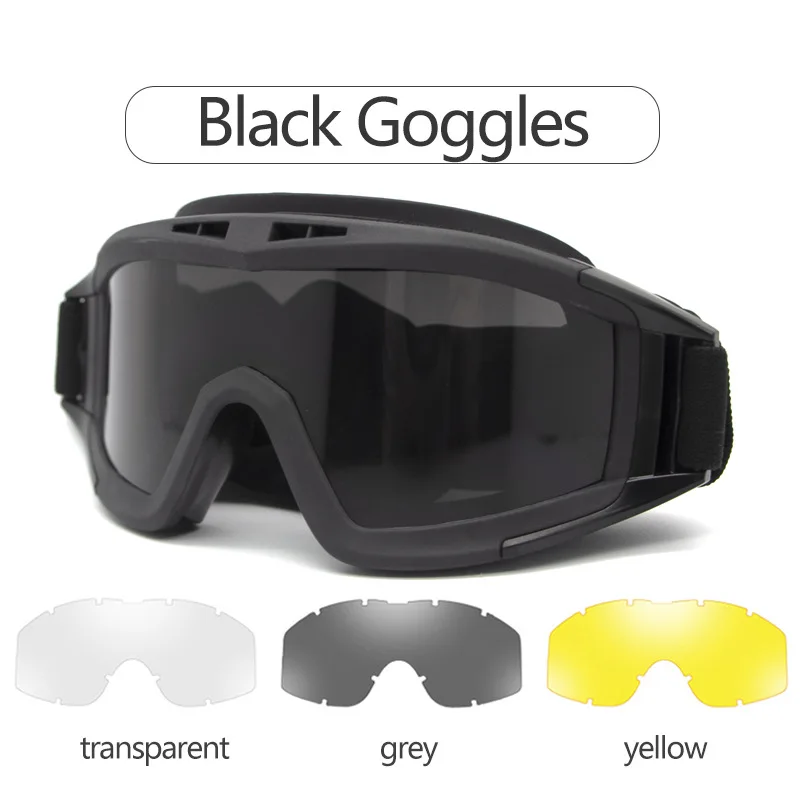 Gafas Desert Locust para Motocicleta, Gafas Todoterreno a Prueba de Viento, Máscara Resistente a Impactos y Explosiones para Exteriores, Equipo Táctico CS, Camuflaje
