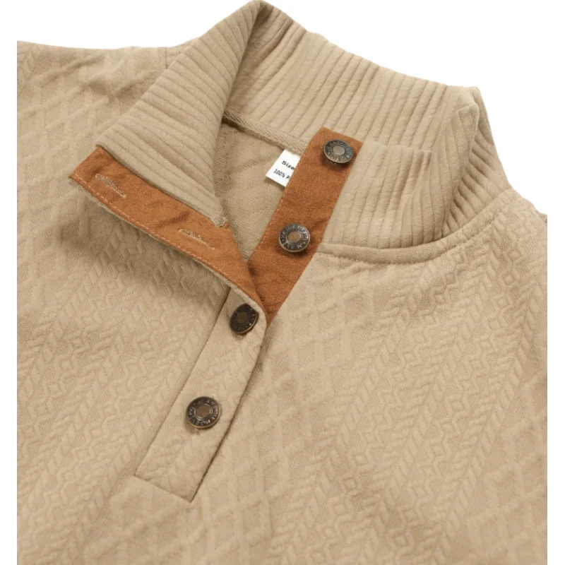 Осень-зима, мужская жаккардовая вязаная толстовка с длинными рукавами, повседневная толстовка с воротником-стойкой, евро 5XL, уличная мужская одежда B0059