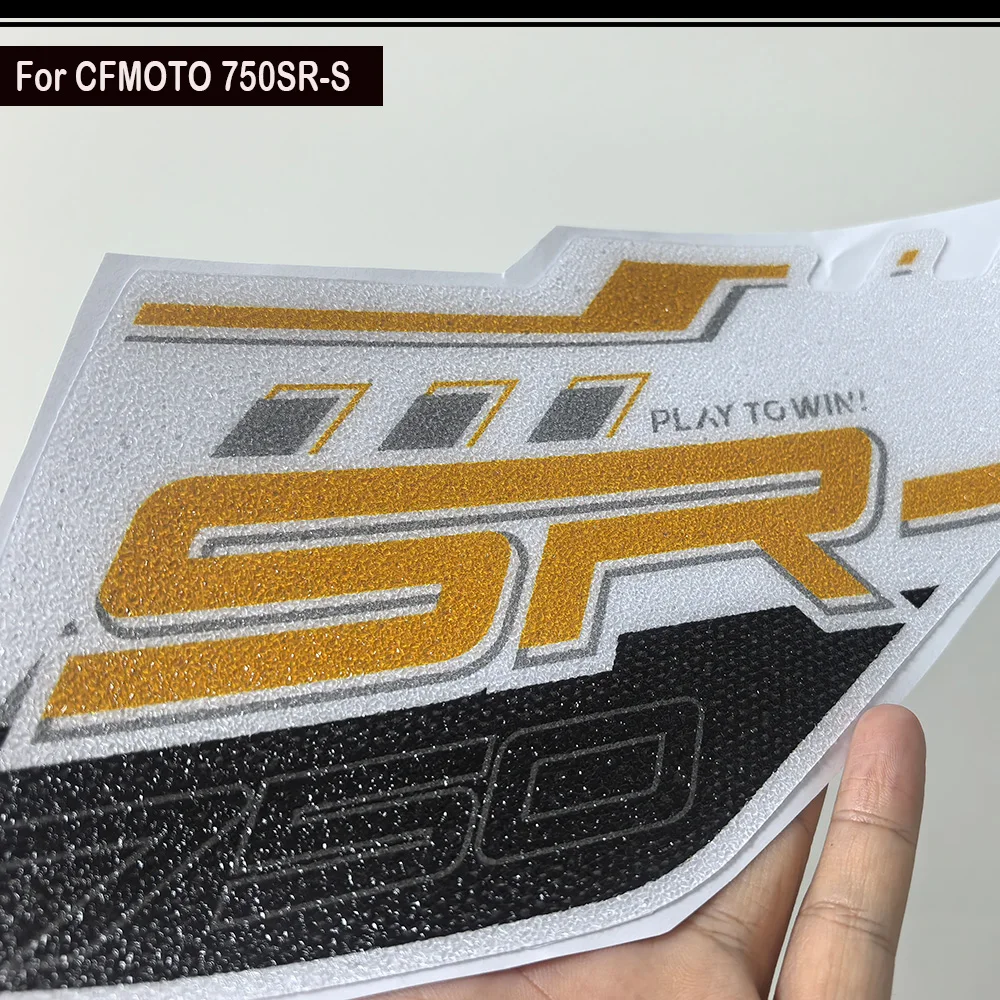 Motorcycle For CFmoto 750SR-S 750SRS 750 SRS SR 750SR S Tank Pad TankPad Cap Grips Gas Fuel Knee Stickers Decals Protector