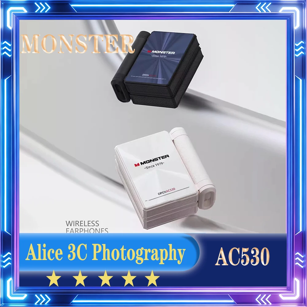 MONSTER AC530 Wireless Earphone Lossless Audio Quality Noise Reduction Earphone Sport Earphone Lightweight and Portable Gifts