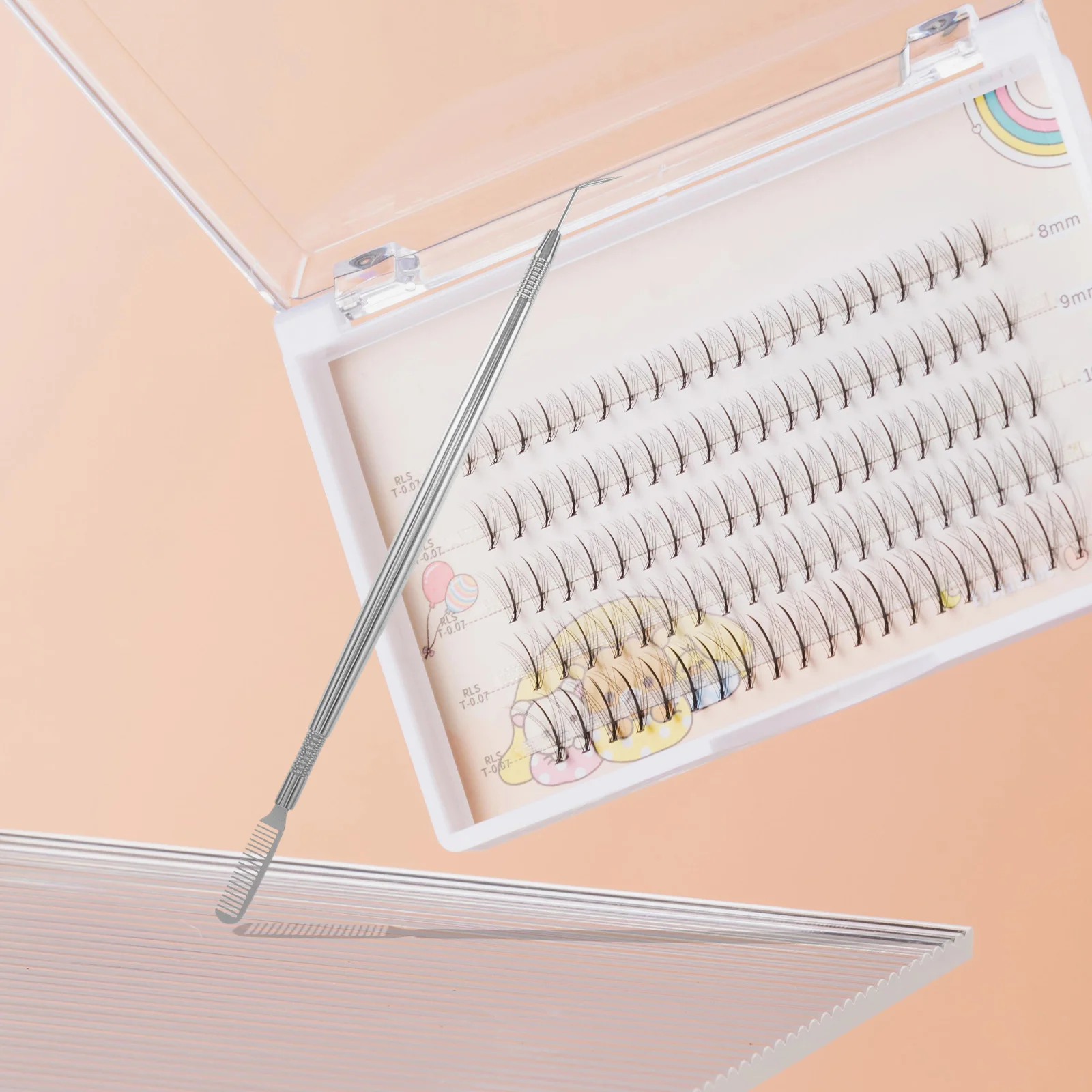 

Eyelash Lift Rod Stainless Steel Lash Separator Tool Lash Grafting Stick Precision Eyelash Separator for Extension Curling