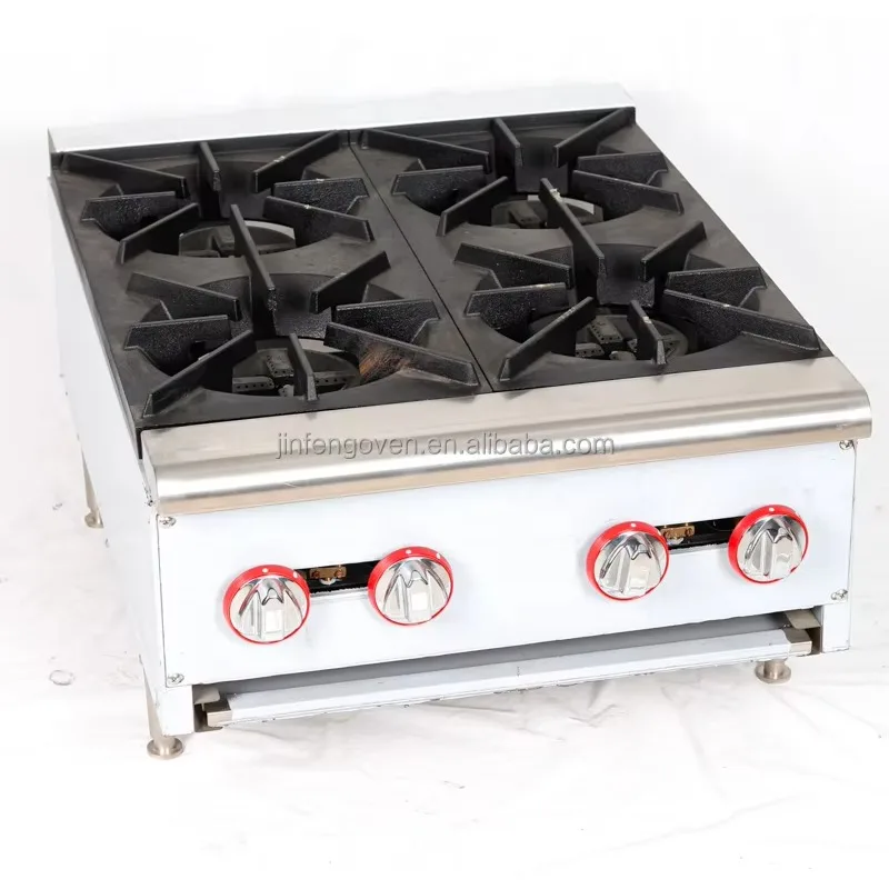 Commercial Kitchen Equipment Professional 6 burner Gas Cooking Industrial Portable Gas Stove with Stand view 6