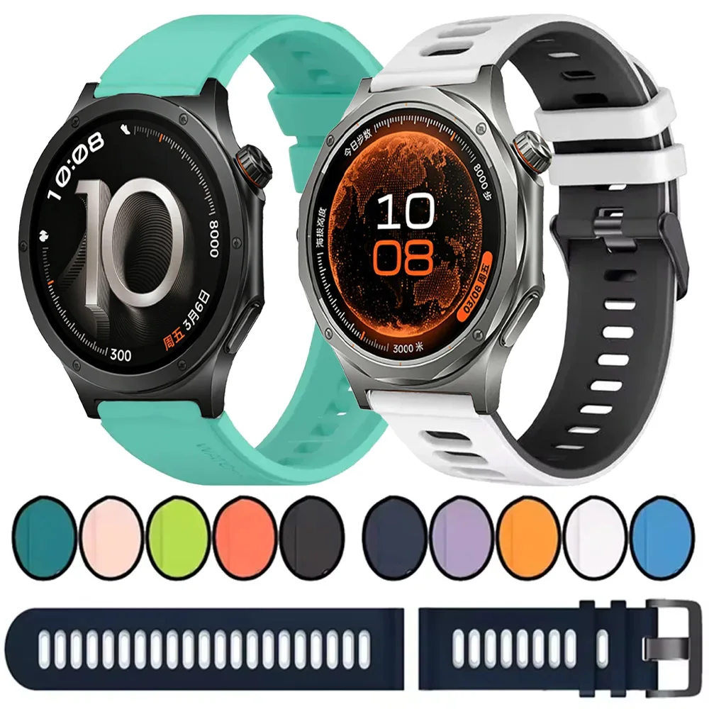 Silicone Strap 20mm 22mm  For OPPO Watch X3-S-X2 Replaceable Band For Huawei Watch GT6-5-4 46mm Oneplus Watch Lite 4 Accessories