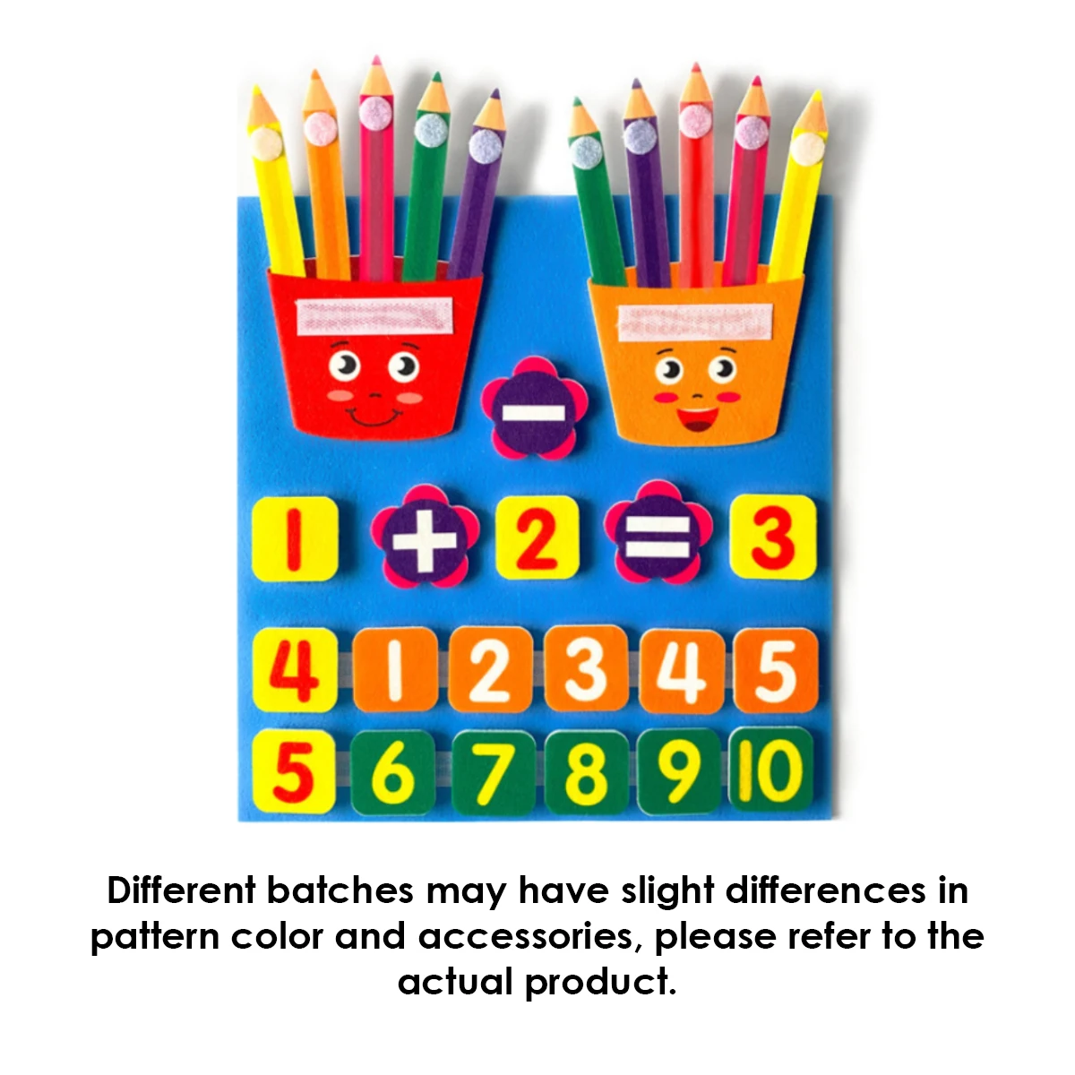 Kinderen Montessori Speelgoed Vilt Board Vinger Nummers Tellen Speelgoed Leren Berekenen Wiskunde Speelgoed Voor Kinderen Kleuterschool Leeractiviteiten