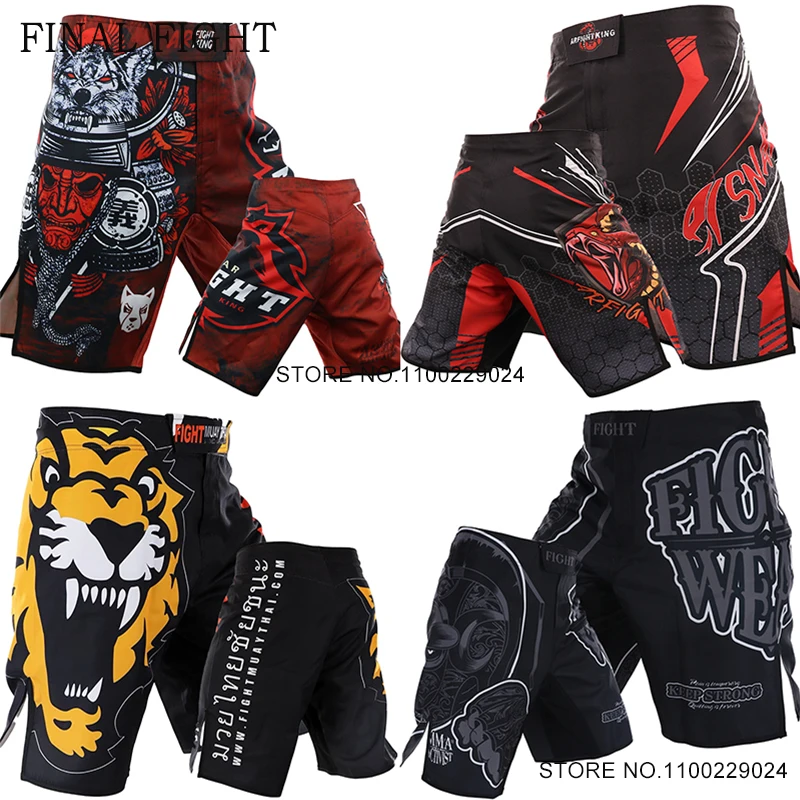 

MMA Shorts Men's Boxing Shorts Tiger Muay Thai Pants Fitness Gym Beach Running Free Combat Grappling Kickboxing Cage Fight Wear