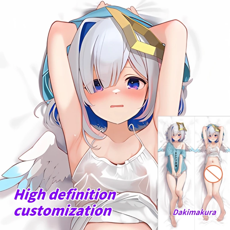 

Dakimakura Anime Pillow Case Hololive Amane Kanata Double-sided Print Of Life-size Body Pillowcase Gifts Can be Customized