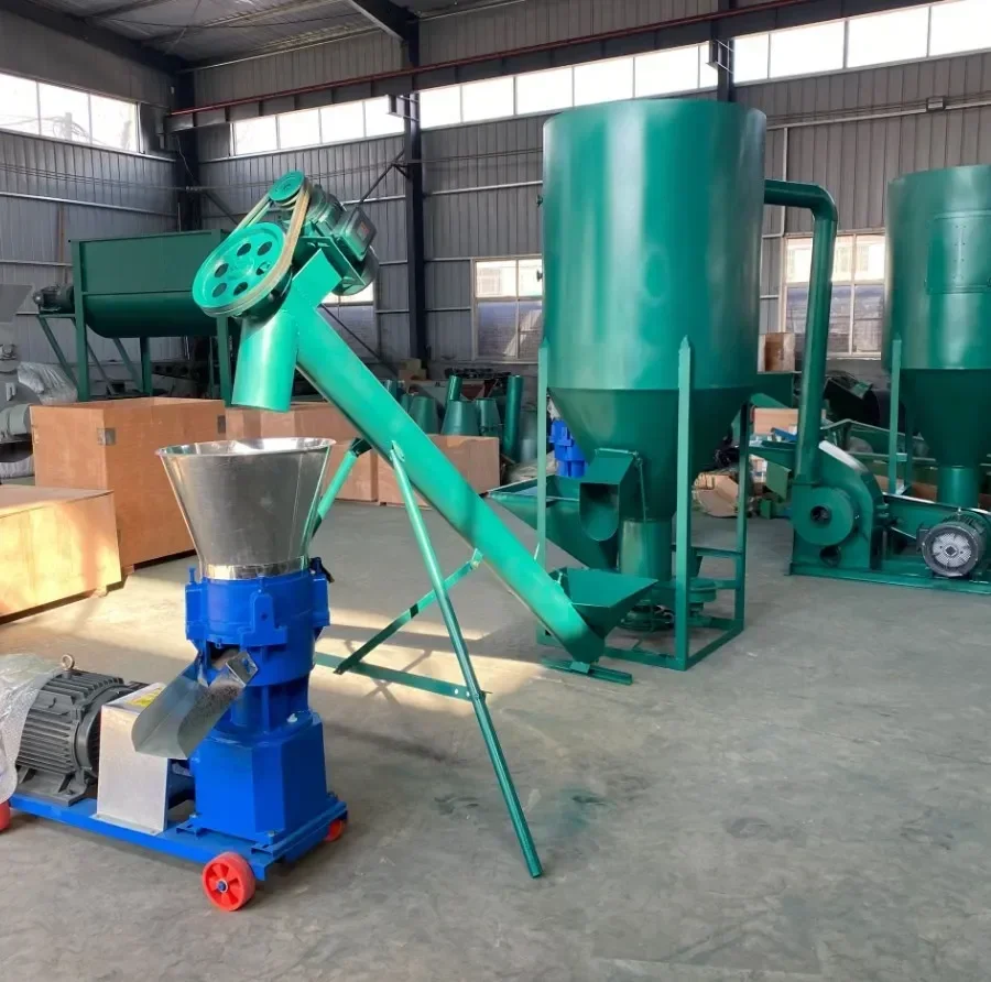 Farm Use Chicken Fish Goat Cattle Pellet Making Processing Machine Cat Dog Food Pelletizer Animal Poultry Feed Pellet Machine