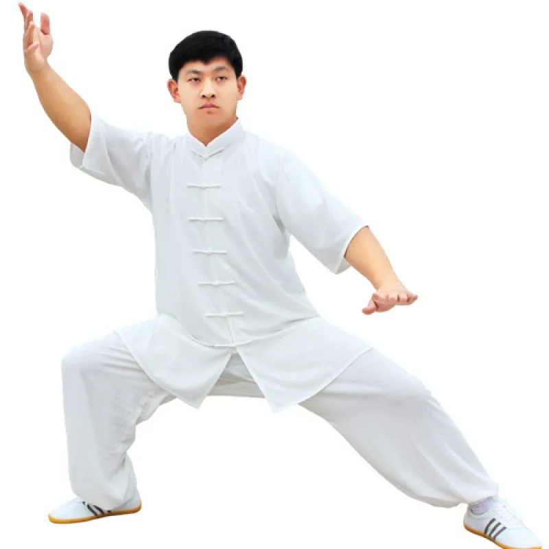 Tai Chi clothing cotton and silk clothings summer martial arts practice  morning exercise performance Clothing