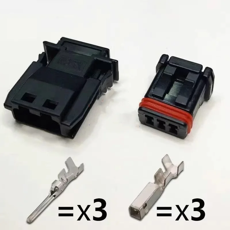 

3-контактный автомобильный водонепроницаемый женский разъем, штекер, автоматический разъем для подключения зеркала заднего вида MX19003P51 MX19003S51