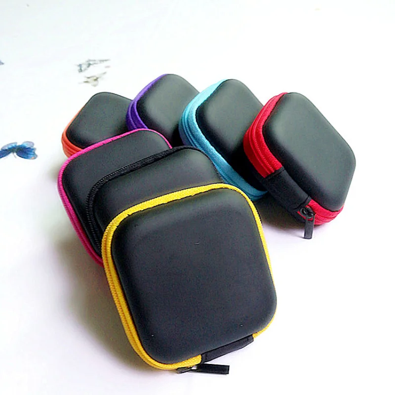 Mini Earphone Storage Boxes Bag Outdoor Travel Key Mobile Phone Data Cable Charger Storage Box Digital Home Small Item Storage