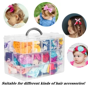 3 صناديق تخزين ليغو قابلة للتكديس ، مقصورات بلاستيكية شفافة قابلة للتعديل ، حاوية ألعاب ، منظم لوازم خياطة المجوهرات أفضل 6 منظمي ليغو مبيعا - رقم 1