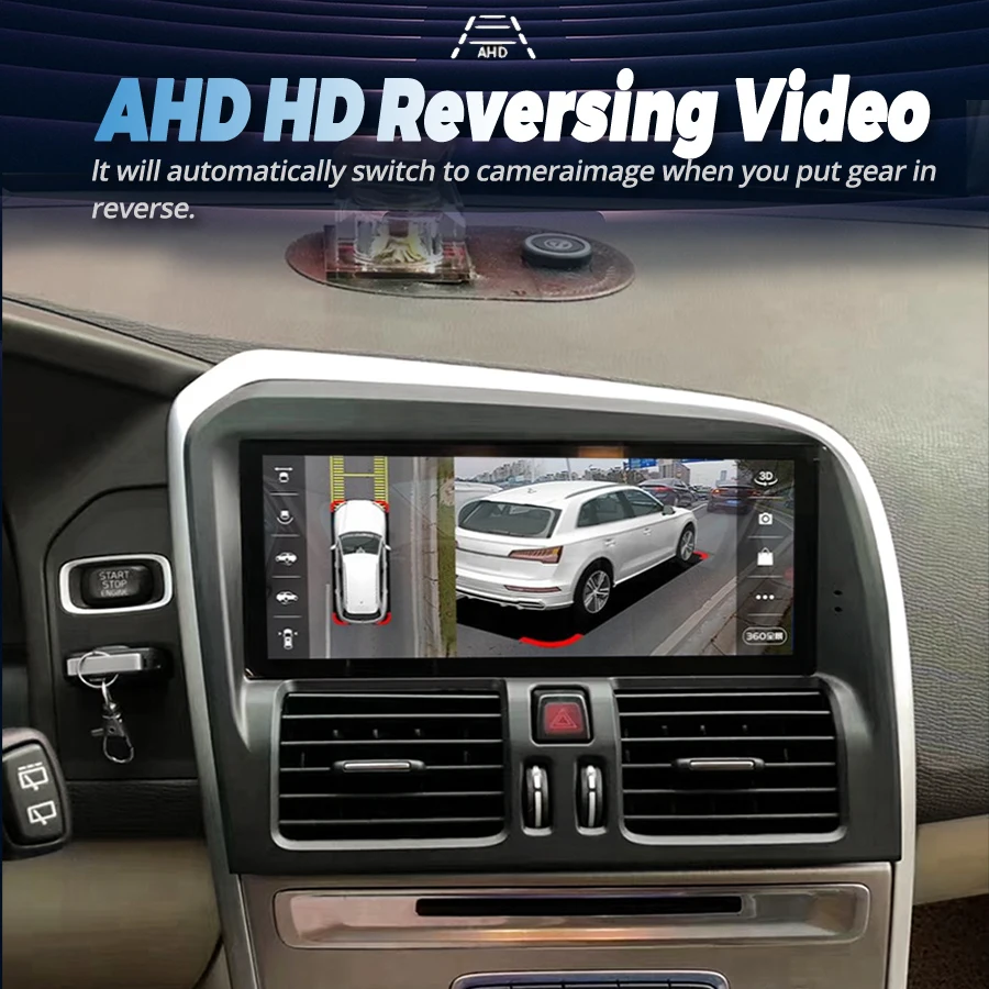 Autoradio Android 13, Écran Qled 8.8 Pouces, 256 Go, Navigation GPS, Carplay Sans Fil, 2Din, Limitation, Unité Centrale, pour Volvo XC60 (2009-2010)