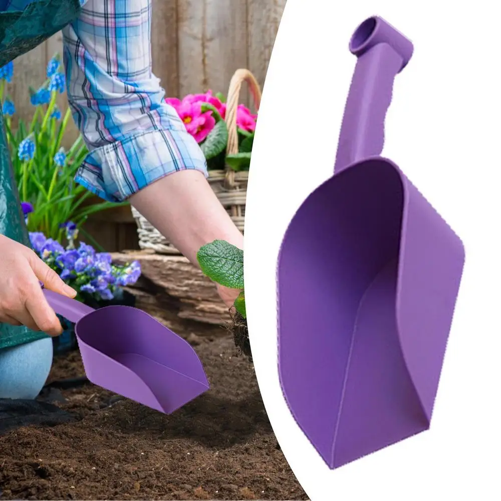 

Thickened Plastic Garden Scoop Shovel Home Portable Flower Soil Digging Tool Non-Slip Grip Indoor Planting Trowel for Pot Plants