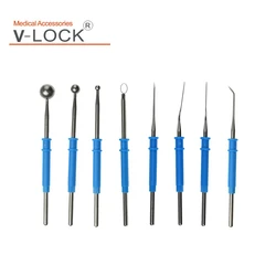 Electrosurgical blade/needle/ball/circle electrode for 70mm*2.36mm Set of 8