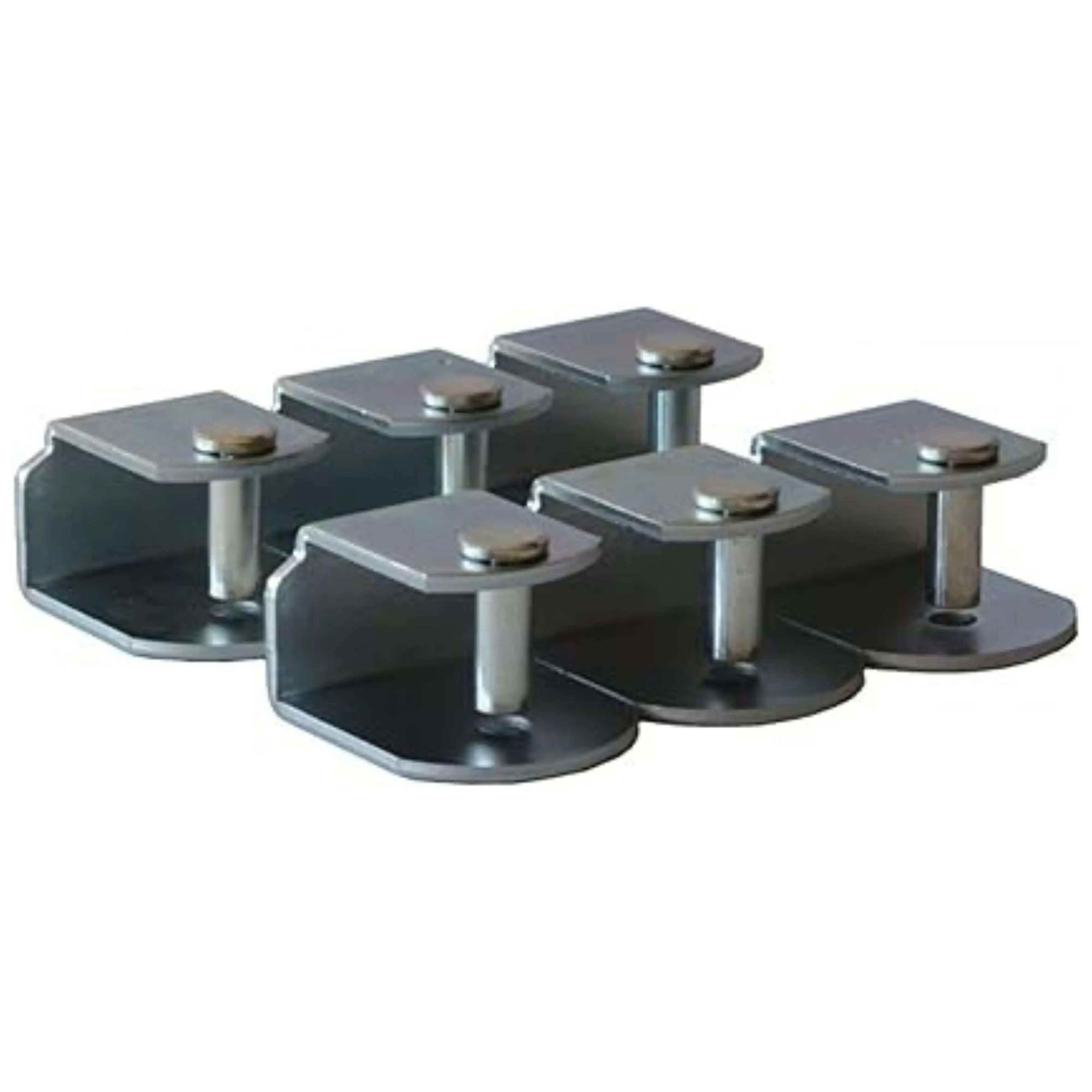 Miroytengo Pack 6 Abrazaderas metálicas para somier de Tubo 30x30 mm, Sistema antiruido de Gran Estabilidad y Resistencia.