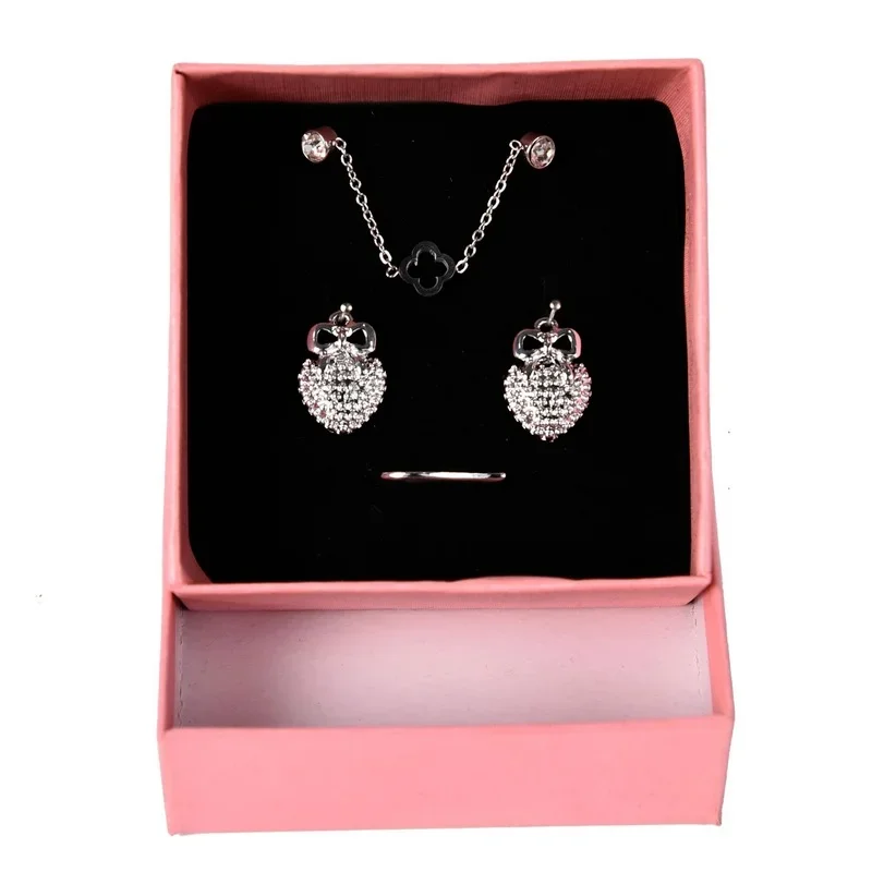 1pc Hot Sales Fashion Portable Necklace Jewelry Ring Jewelry Display Organizer Box  Earring Jewelry  Wedding Party Display