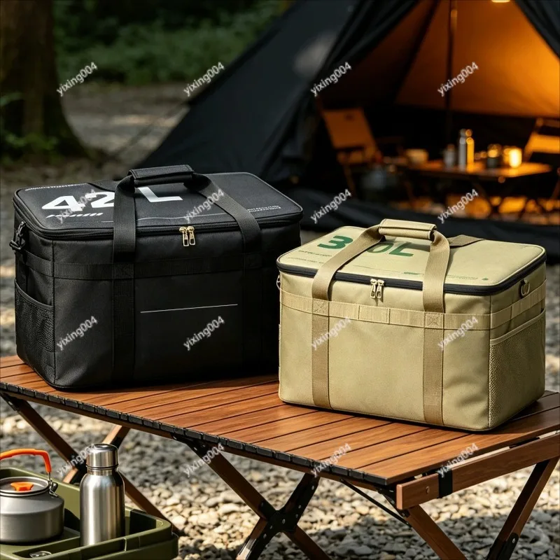 outdoor-insulated-cooler-bucket-leak‑resistant-storage-bag-for-camping-vehicle-travel-use