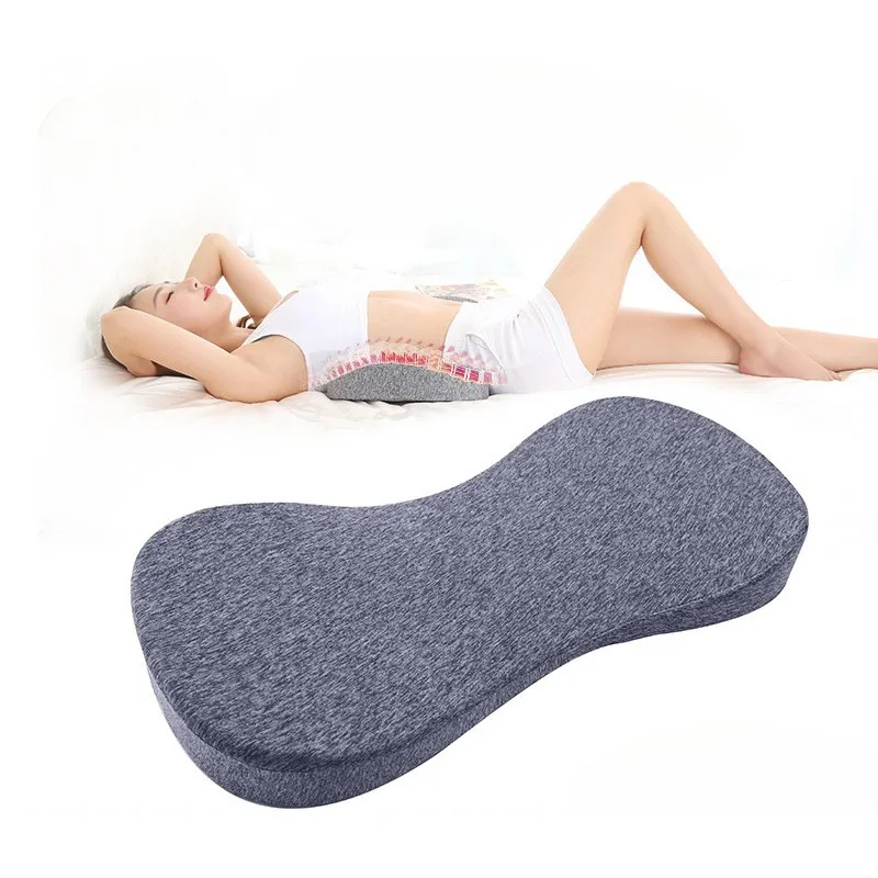 

Memory Foam Orthopedic Pillow Lumbar Back Spine Protect Cushion Slow Rebound Pressure Pad Pillow for Pregnant Women