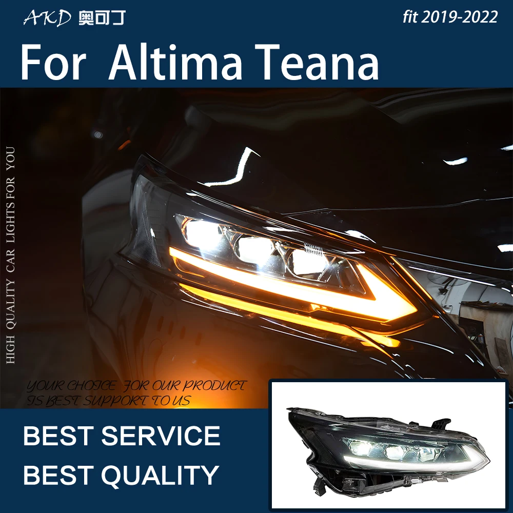 

Car Lights for Altima 2019-2022 Teana LED Auto Headlights Assembly Upgrade Dynamic Signal Lamp Projector Lens Tool Accessories