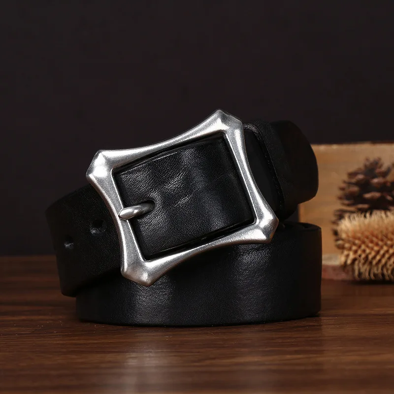 thickened-personalised-wild-cowhide-stainless-steel-men's-belt-genuine-leather-versatile-retro-waistband