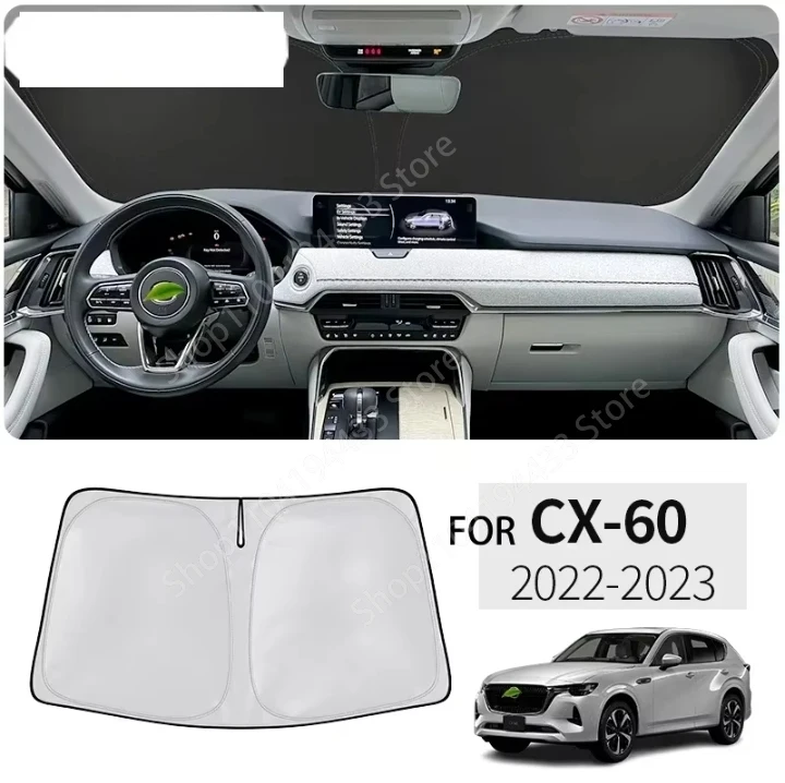 Солнцезащитный козырек на переднее окно, автомобильный наноизоляционный солнцезащитный козырек на лобовое стекло, аксессуары для интерьера автомобиля для Mazda CX60 CX-60 CX 60 2022-2023