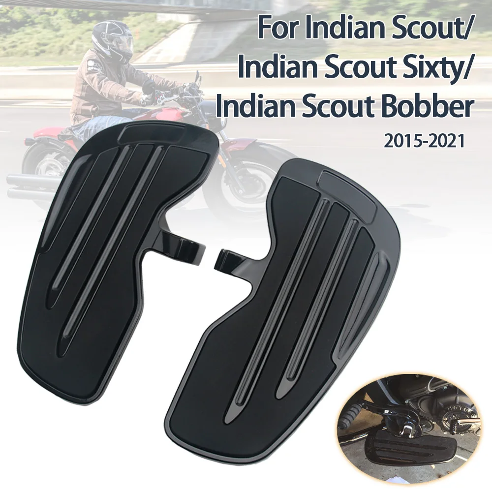 

Driver Passenger Footrest Wide Floorboards Rider Footboard Front/Rear Foot Rest Pedal For Scout Bobber Sixty Twenty Rogue