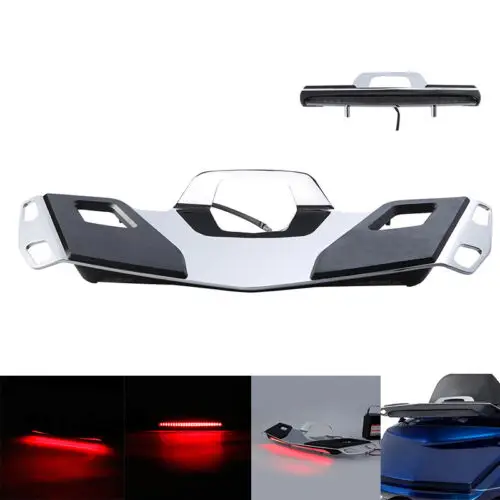 Tylny bagażnik bagażnika ze światłem hamowania LED dla Honda Goldwing GL1800 2018 2019 2020 motocykl chrom/czarny