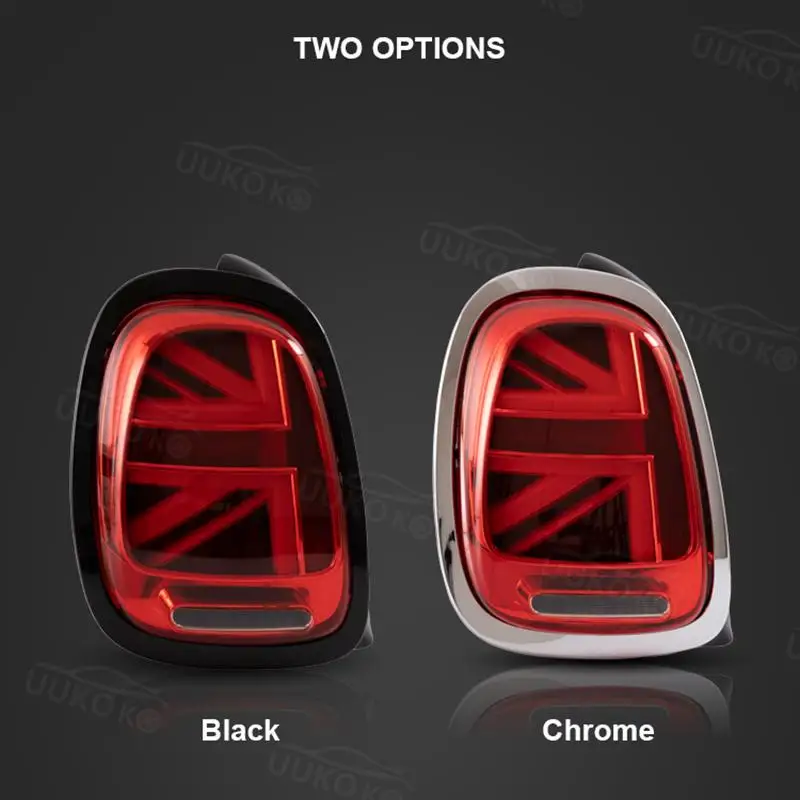 For Mini Cooper F55 F56 F57 UNION JACK LCI RED 2014-2019 Lens Rear Tail Lamp with Animation Car TLED Tail Lights view 4
