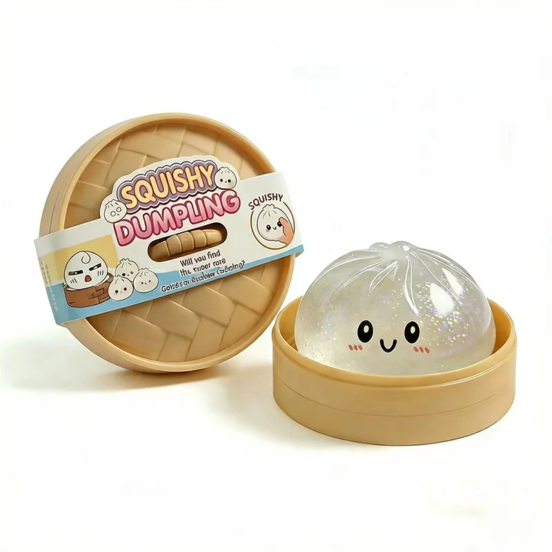 novo-brinquedo-sensorial-squishy-glitter-dumpling-com-caixa-para-alivio-do-estresse