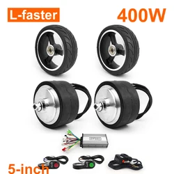 4 Inch 24V 36V 200W Dual Drive Brushless Gear Hub Motor Cargo Hand Cart Kit With Solid Wheel