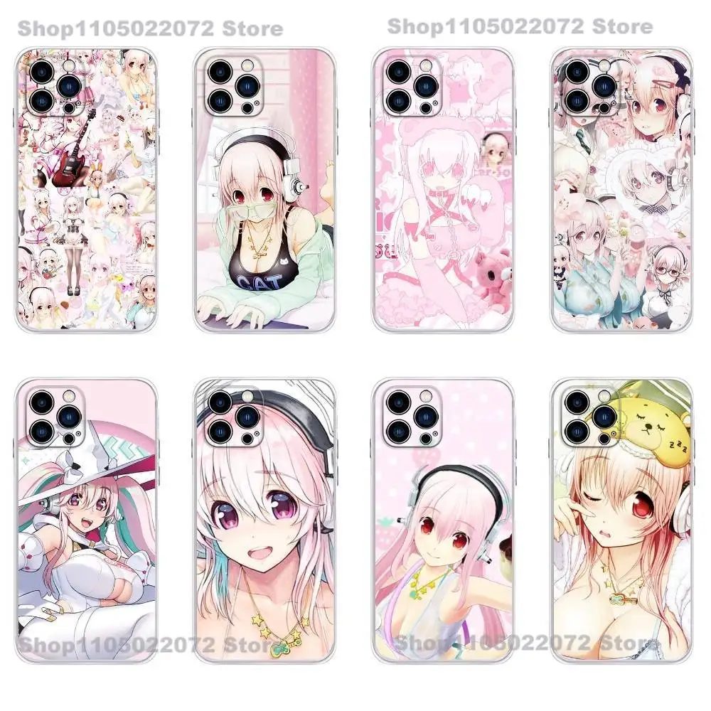 

S-Super S-Sonico Phone Case For iPhone 16,15,Pro,Max,14,Plus,13,12,11,E Mini Air,17,Pro Drop Protection Cover TPU