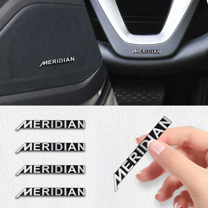 

5pcs/10pcs high-quality Metal MERIDIAN logo car Hi-Fi Speaker audio Speaker Badge stereo Emblem sticker Auto styling accessories