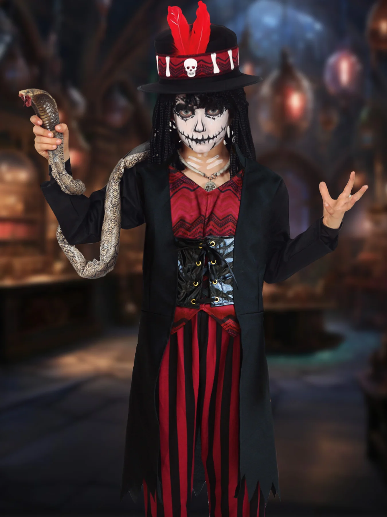 مجموعة الهالوين للأطفال أزياء تنكرية مضحكة للهالوين للأطفال والأولاد والبنات وحفلات أعياد الميلاد والهالوين